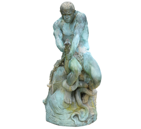 Fisherman sculpture