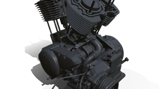 Motorcycle engine HD