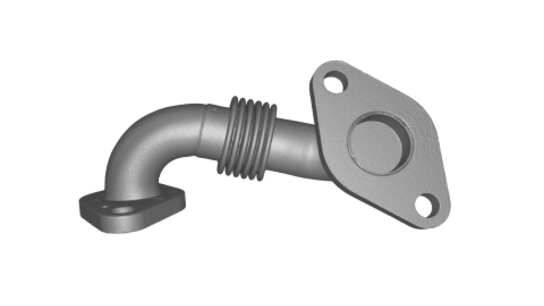 EGR metal connection pipe