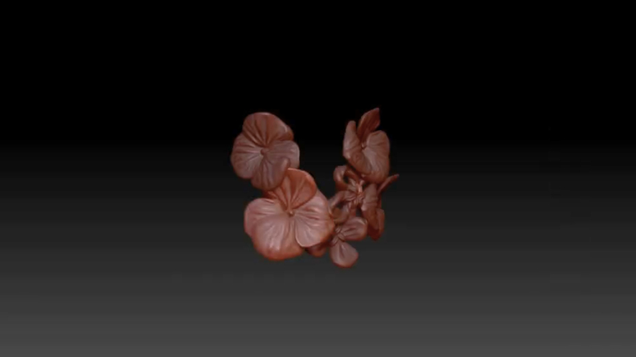 Flower 3D scanning for jewelry design